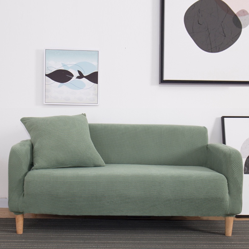 Vỏ Ghế sofa bọc đệm dệt kim bọc ga thun đơn và đôi ba chỗ ngồi bọc toàn bộ vỏ bọc đầy đủ vỏ bọc đệm ga sofa