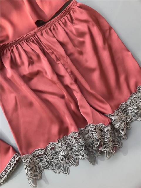 💥❤️HOT HOT💋✨QQ4336 cobom váy ngủ 4 sản phẩm - đồ ngủ lụa satin cao cấp | BigBuy360 - bigbuy360.vn