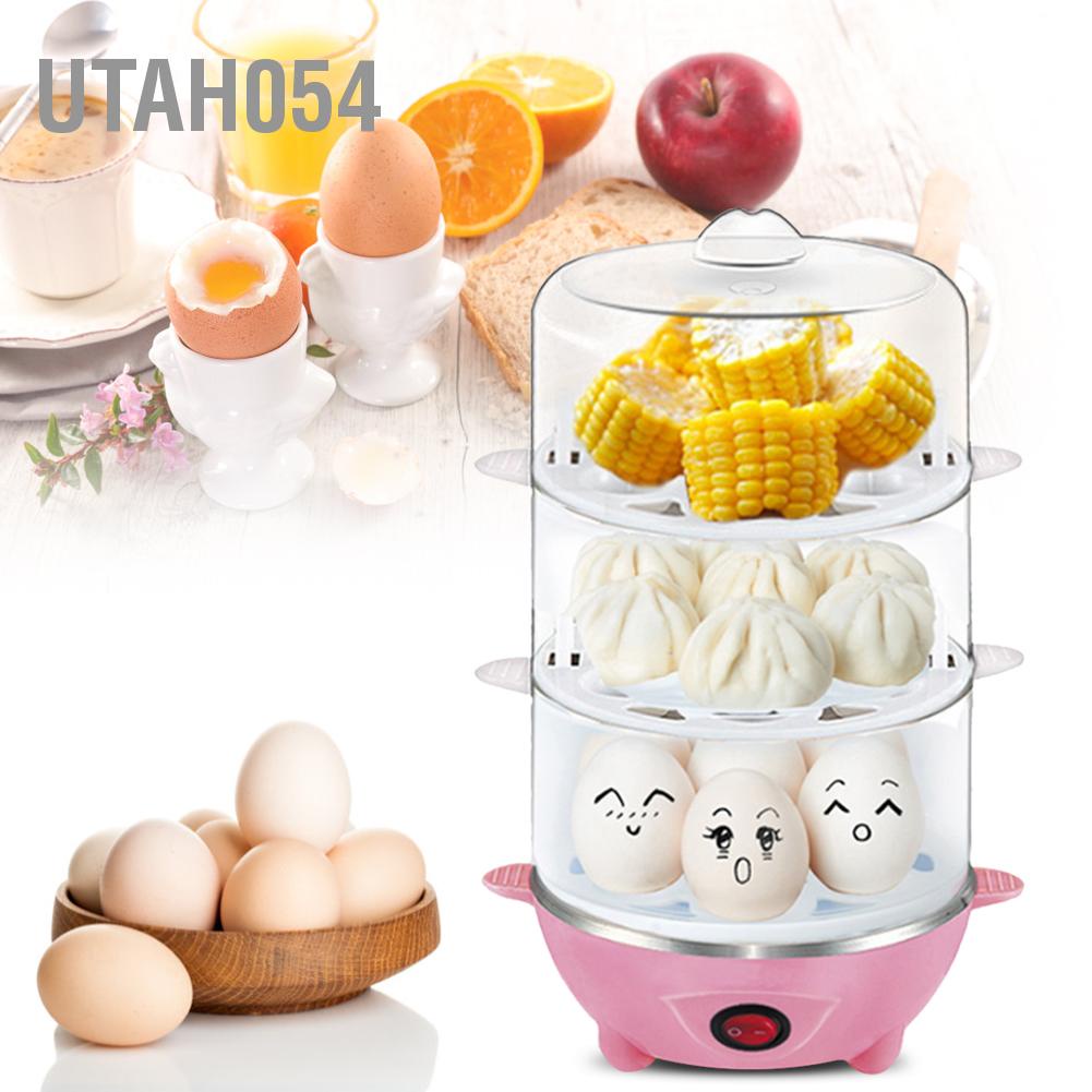 Máy nấu trứng và hấp thức ăn 1-3 tầng gia dụng đa chức năng đầu cắm EU 220v