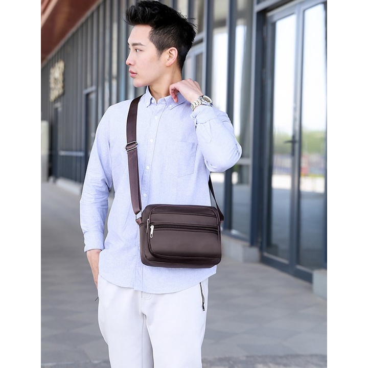 Túi đeo chéo cho nam, nữ vải dù Oxford chống thấm nước cao cấp phong cách Hàn Quốc  size 27cm TUI-71