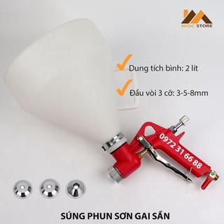 Dụng cụ phun sơn tạo gai sần - súng phun sơn tường gai sần