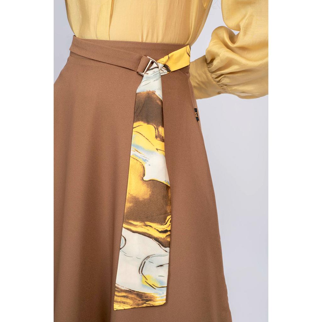 Chân váy xòe, cạp luồn MMOutfit M-JU020421066