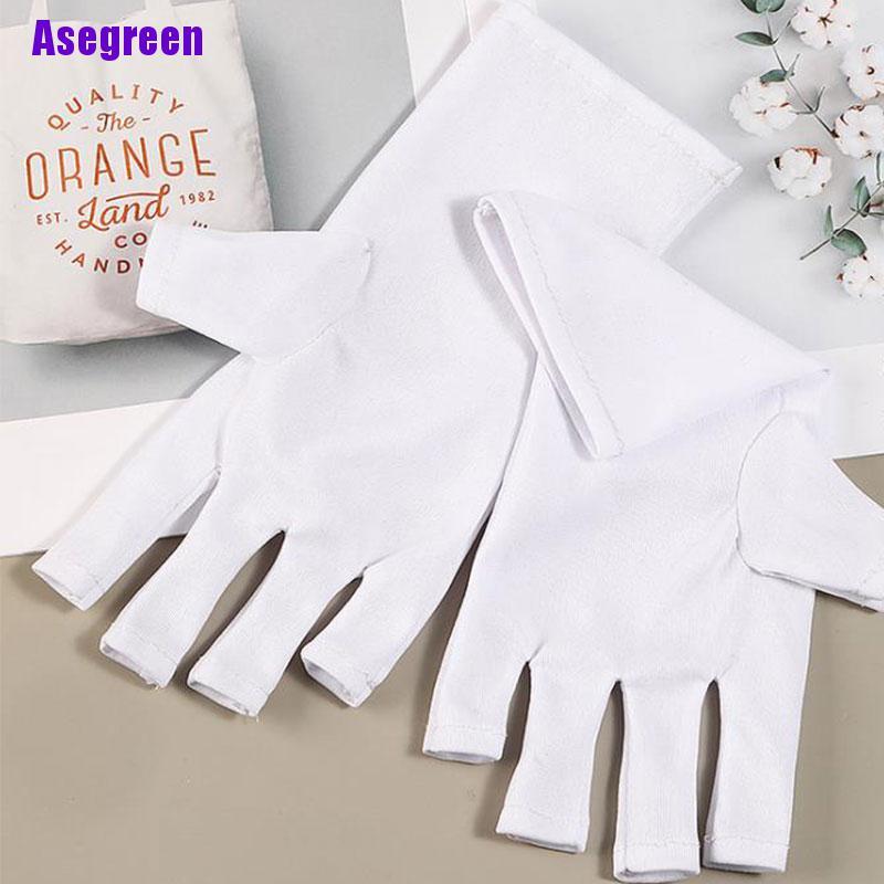 (Hàng Mới Về) Găng Tay Bảo Vệ Chống Tia uv Khi Làm Khô Móng Tay