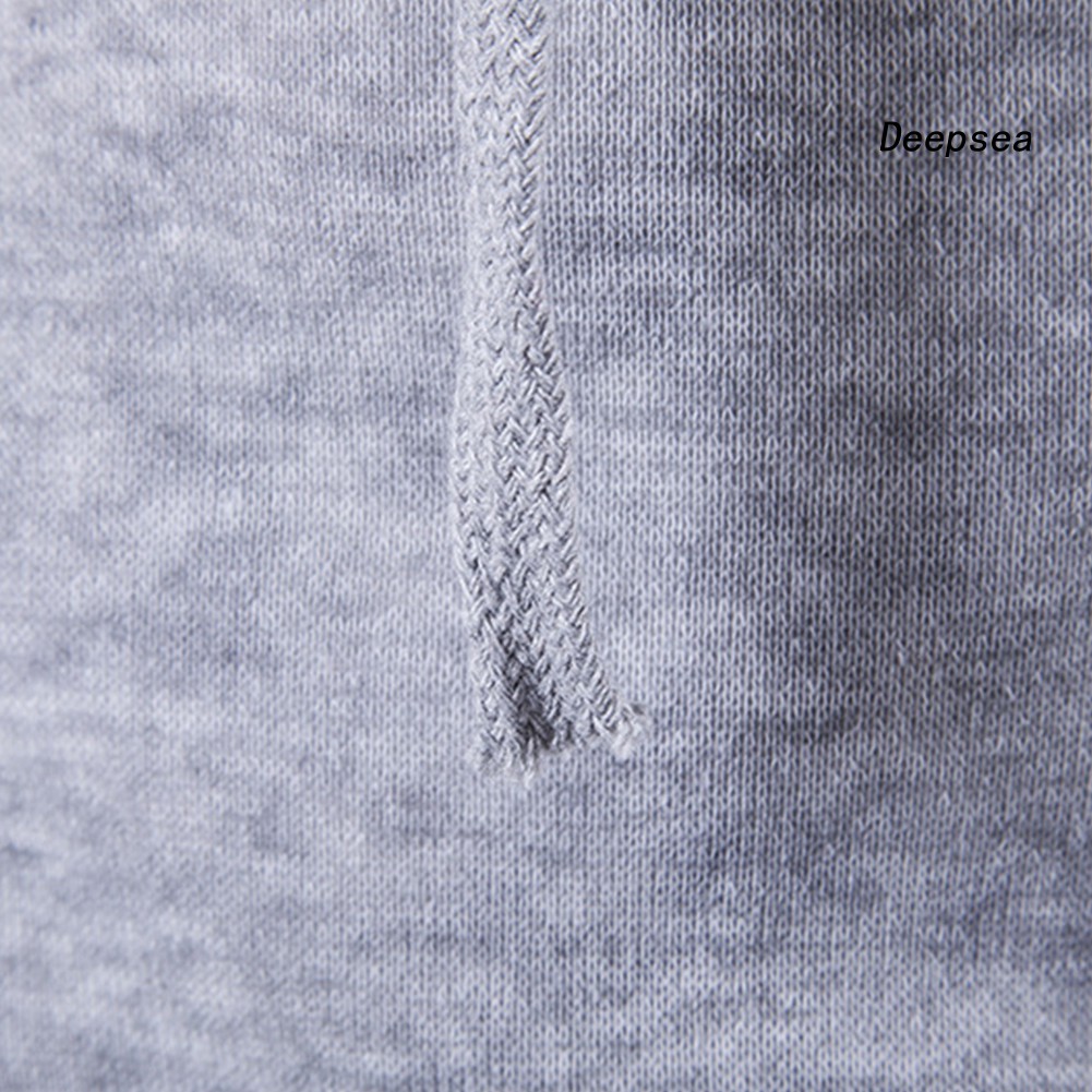 Áo khoác Hoodie sát nách màu trơn phối túi thời trang cho nam dp5