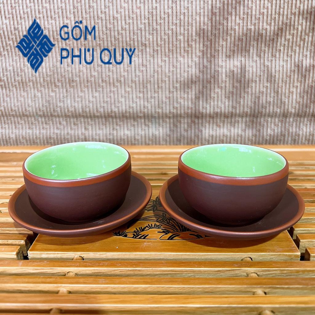 Bộ Ấm Trà ⚱ Gốm Sứ Bát Tràng ⚱ Bộ Ấm Chén Uống Trà Chóp Đỏ Cao Cấp Tử Sa Gomphuquy Ac75