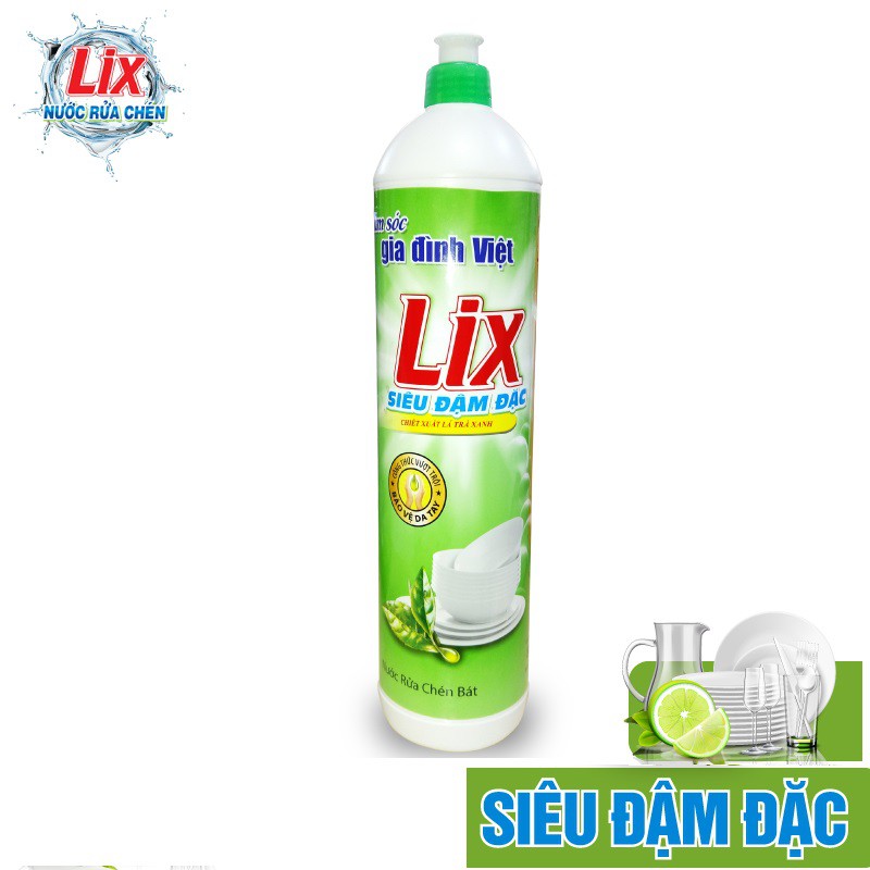 Nước Rửa Chén LIX 200ml Siêu Đậm Đặc Trà Xanh