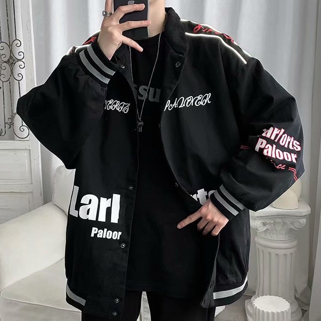 Áo khoác bóng chày phản quang thời trang cho nam nữ