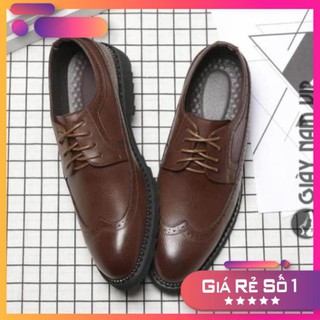 [Sale 3/3] Giày Công Sở Nam - FREESHIP - Giày Nam Đẹp Cổ Thấp Nâu Sành Điệu GNK16 Sale 11 -op1 ' 𝄒 |