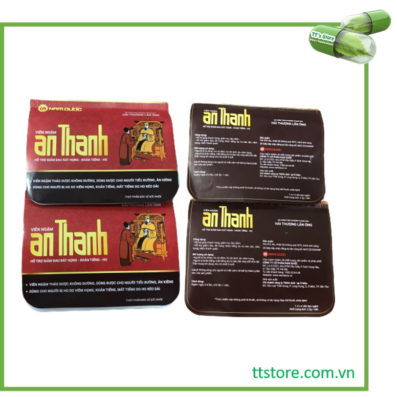 Viên / kẹo ngậm An Thanh không đường (Hộp 40 viên) - Cao An Thanh Nam Dược