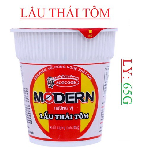 Mì Ly Modern Lẩu Thái Tôm Ly 65g | BigBuy360 - bigbuy360.vn