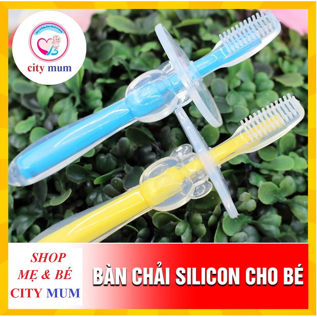 BÀN CHẢI ĐÁNH RĂNG SILICON AN TOÀN CHO BÉ