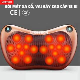 Máy Mát Xa Hồng Ngoại Pillow 18 Bi Công Nghệ 8D Nhật Bản Trị Liệu Nhức Mỏi Cổ Vai Gáy Bảo Hành 36 Tháng Chính Hãng