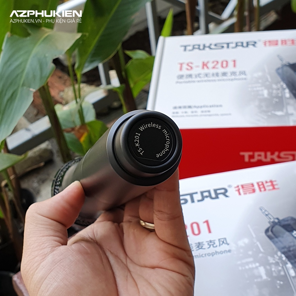 Micro không dây TAKSTAR TSK201 - Chuyên dùng cho Soundcard, loa kéo, dàn karaoke - Hàng chính hãng bảo hành 12 tháng