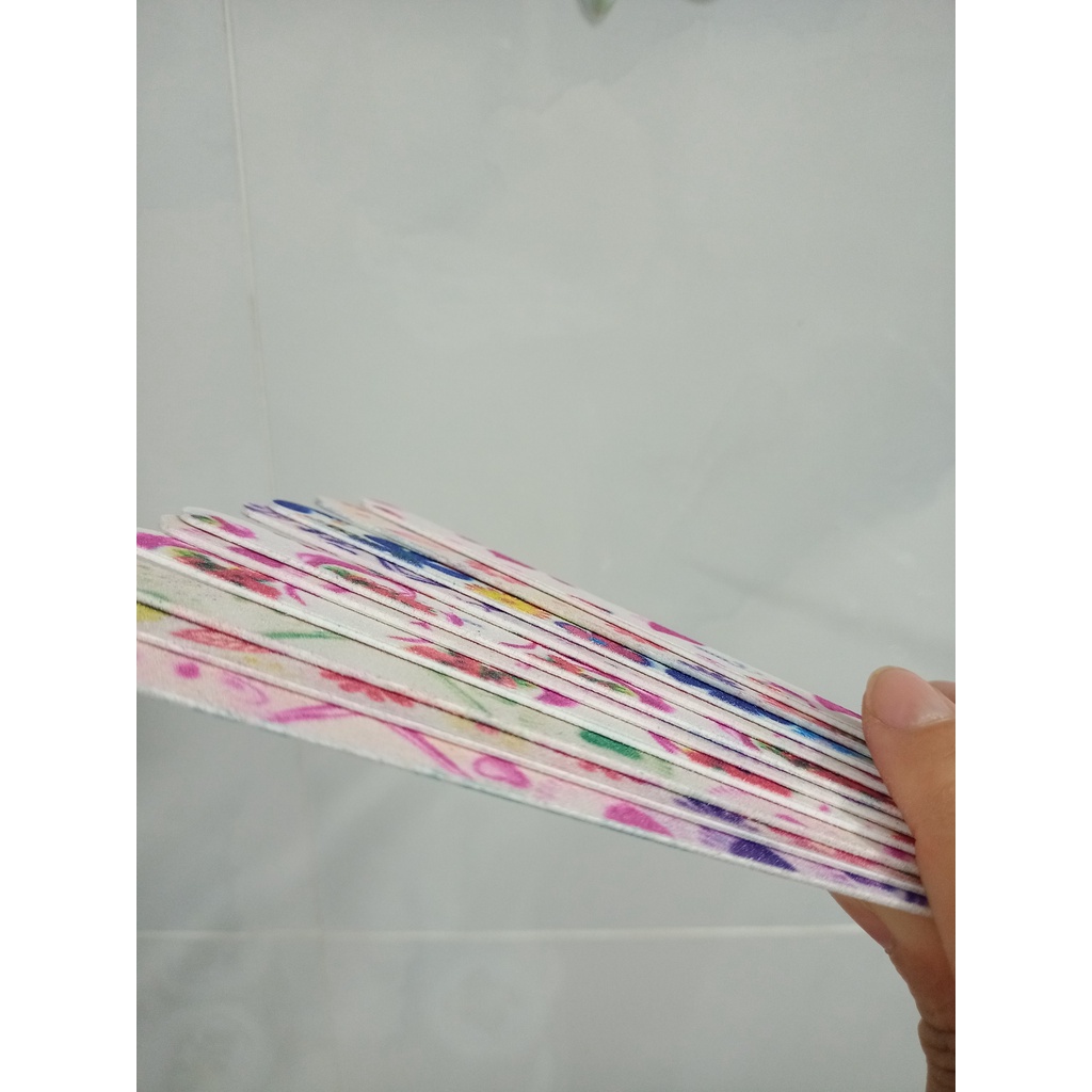 1 cây Dũa giấy chà móng tay chân dũa hoa