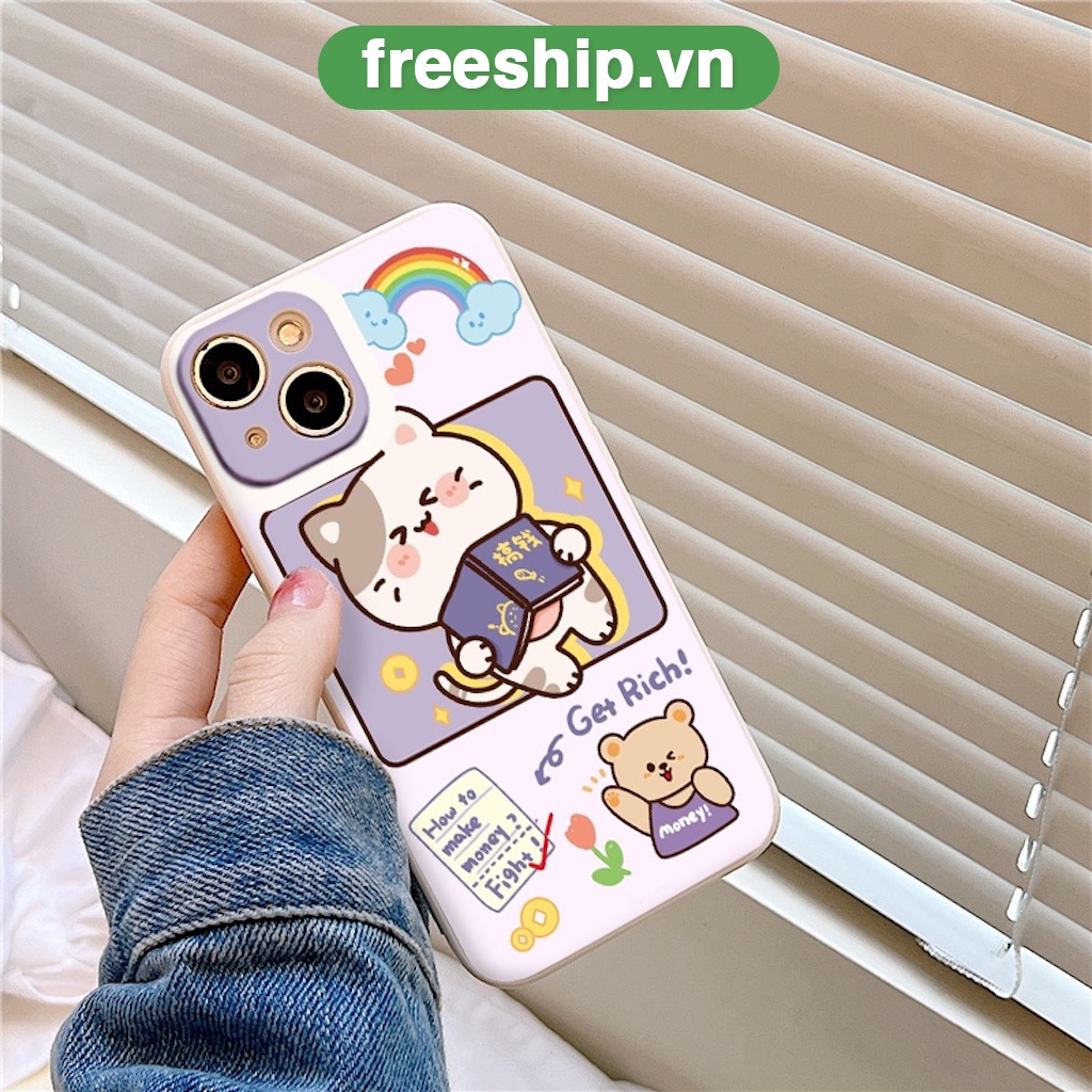 Ốp chống sốc iphone mèo cầm sách vui nhộn cho 6/6plus/6s/6splus/7/7plus/8/8plus/x/xr/xs/11/12/13/pro/max/plus/promax