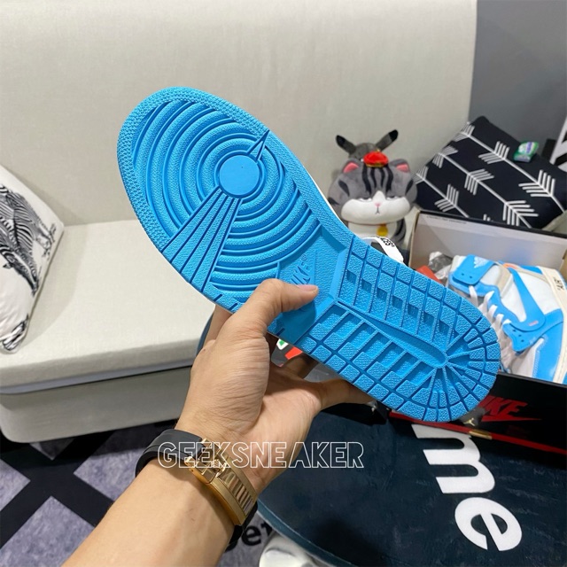 [GeekSneaker] Giày Jordan 1 UNC x Off White OW + Stock X | BigBuy360 - bigbuy360.vn