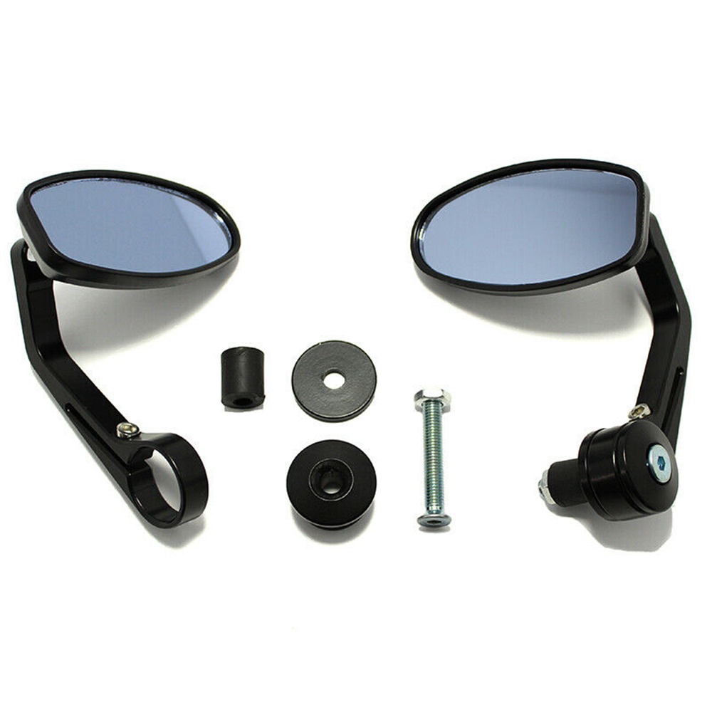 Cặp Gương Chiếu Hậu Hình Oval Bằng Hợp Kim 22mm Cho Xe Mô Tô