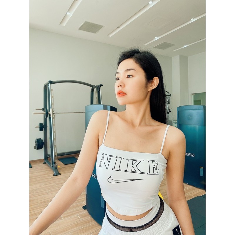 Áo 2 dây nữ tập gym yoga sexy sẵn mút nâng ngực chống chảy xệ nhiều màu