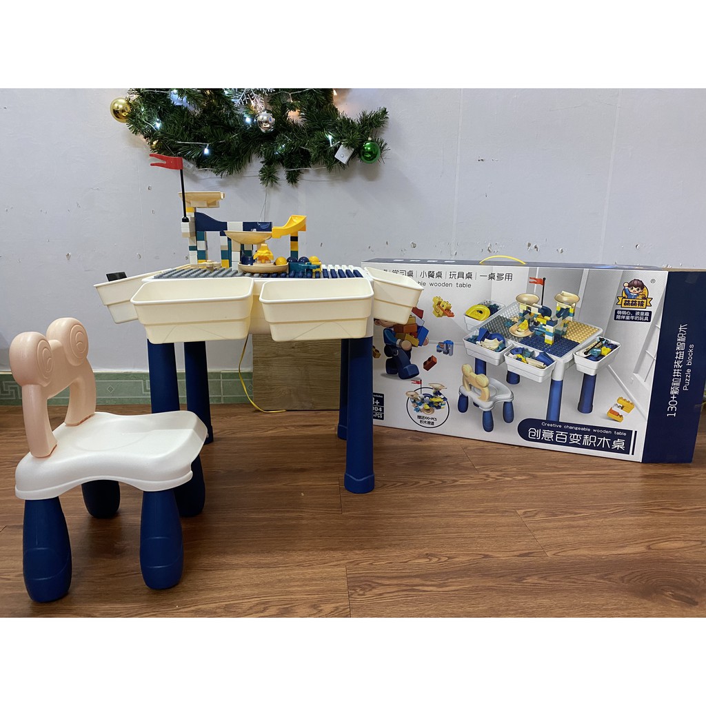 Bộ Bàn Đồ Chơi Lego 3 Chức Năng Cho Bé Sáng Tạo