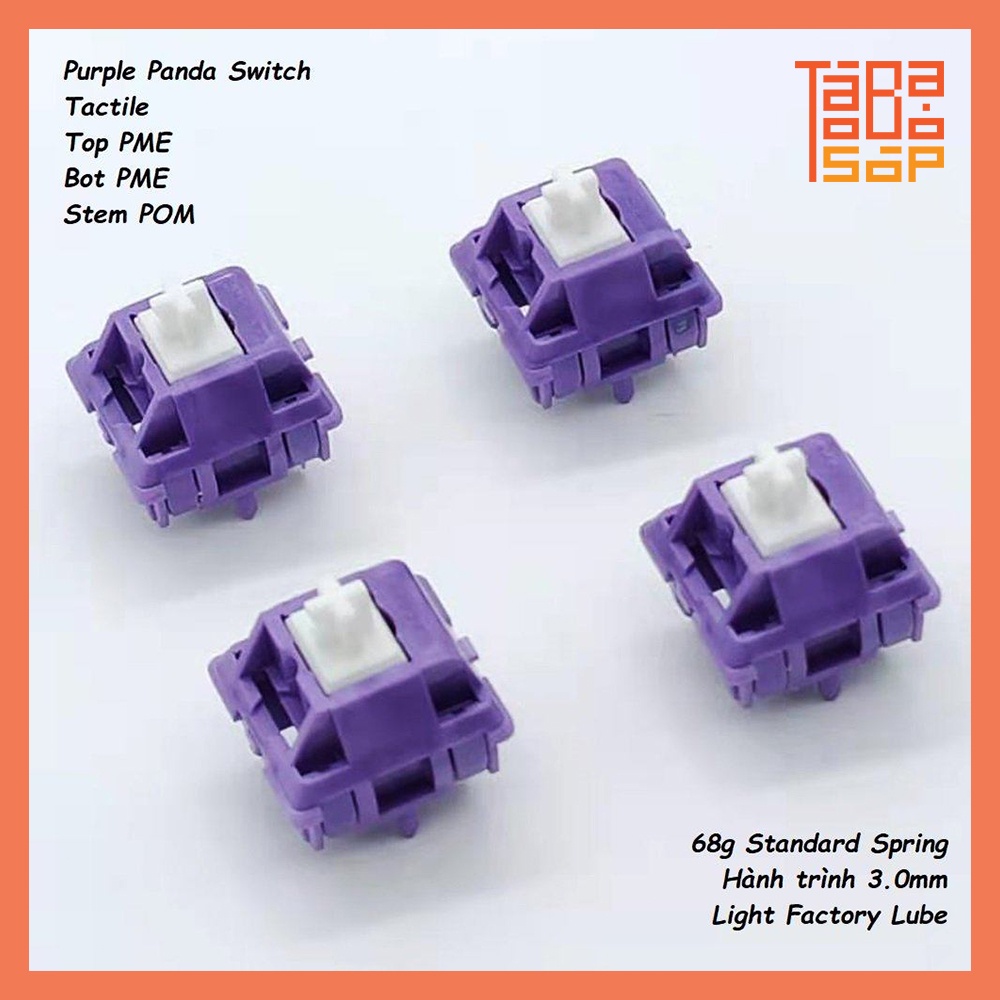 Tecsee Purple Panda Switch Công tắc bàn phím cơ