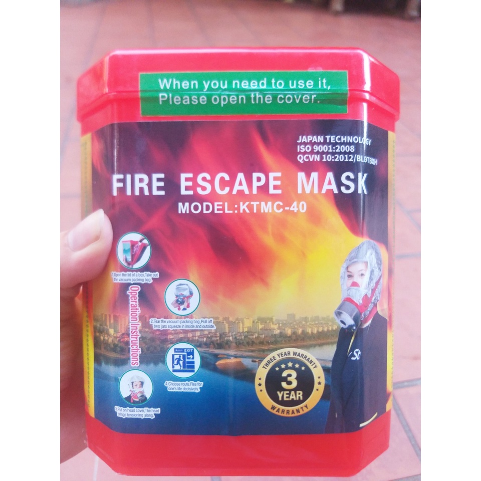 Mặt nạ thoát hiểm,Mặt nạ chống khói độc đám cháy cho cả gia đình và trẻ em loại cao cấp