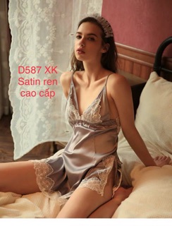 VÁY LỤA PHỐI REN CAO CẤP