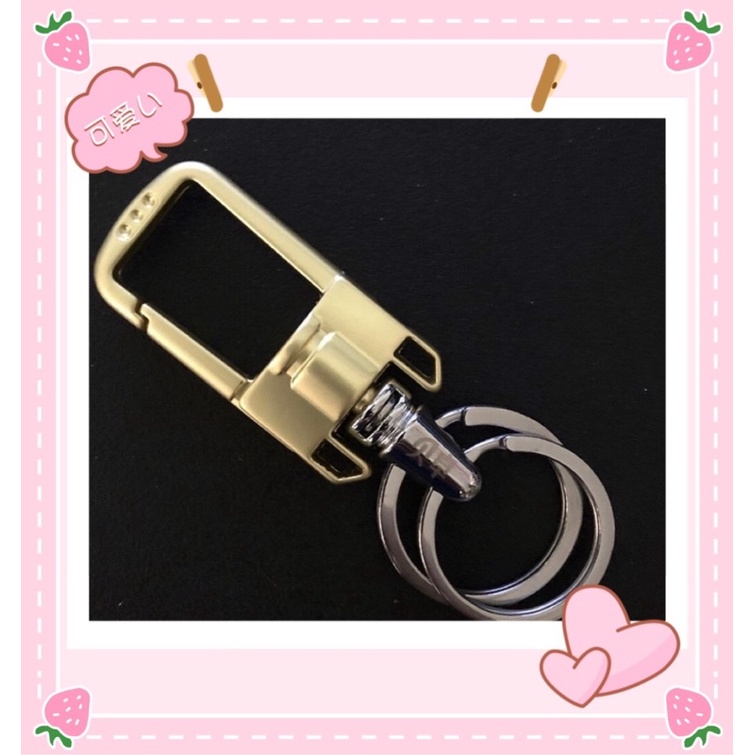 Móc Chìa Khoá Ô Tô Xe Máy BAZO Móc Khoá Chính Hãng Làm Từ Thép Chuyên Dụng Mạ Crome Sáng Bóng Phong Cách Cổ Điển