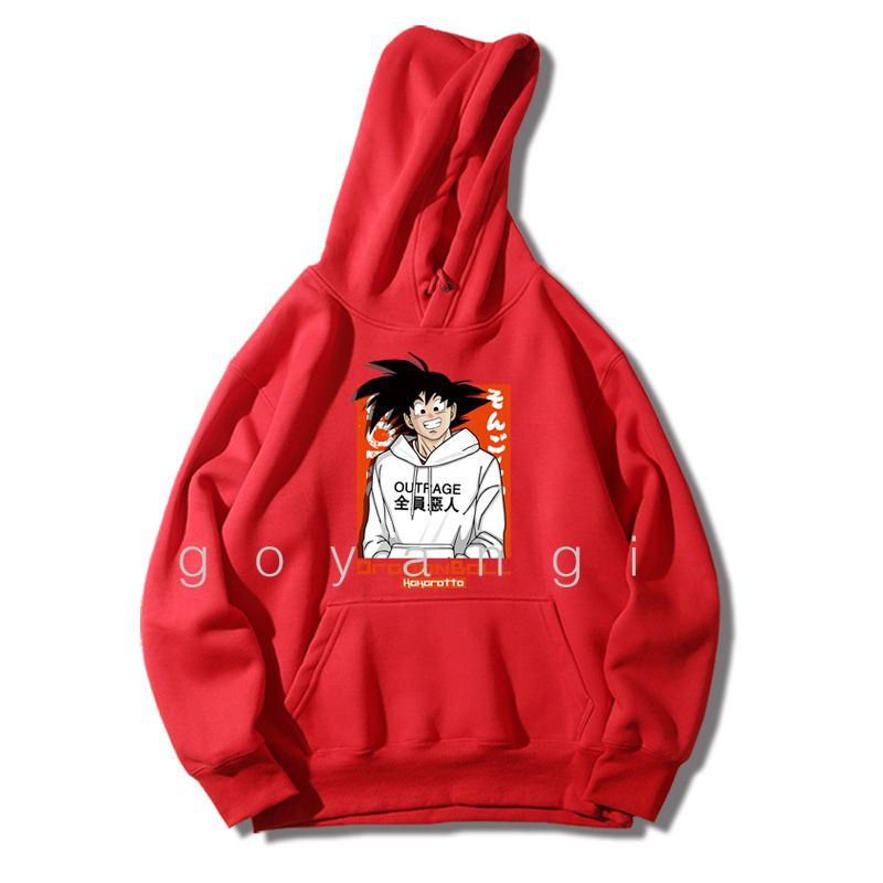 Áo hoodie Goku oversize Unisex phong cách Hàn Quốc