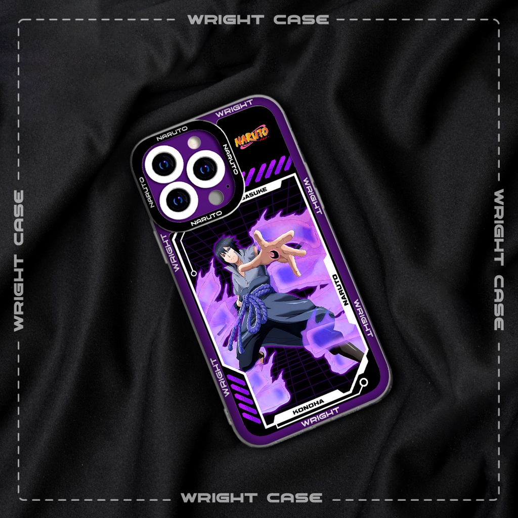 Ốp lưng iphone cạnh vuông Sasuke Naruto Anime Wrightcase 6plus/7/8/8plus/x/xs/11/12/pro/max/plus/promax