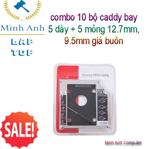 Bán Buôn ( 10 bộ caddy bay dày và mỏng 12.7mm , 9.5mm) - (Chuyển Dvd=&gt;HDD)