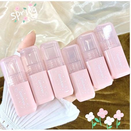 Son Bóng Vuông Dưỡng Ẩm DAIMANPU Doughnut Mirror Lip Glaze