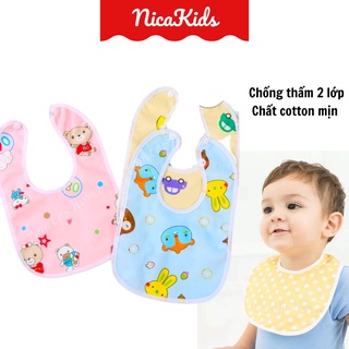 Yếm chống thấm chữ U 2 lớp  cho bé
