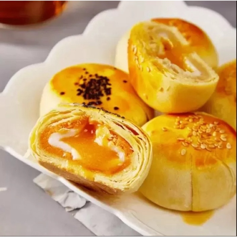 [Rẻ Vô Địch]500gr(khoảng 9cái)Bánh Trứng Muối Chảy đài loan-Đồ Ăn Vặt Nội mix vị