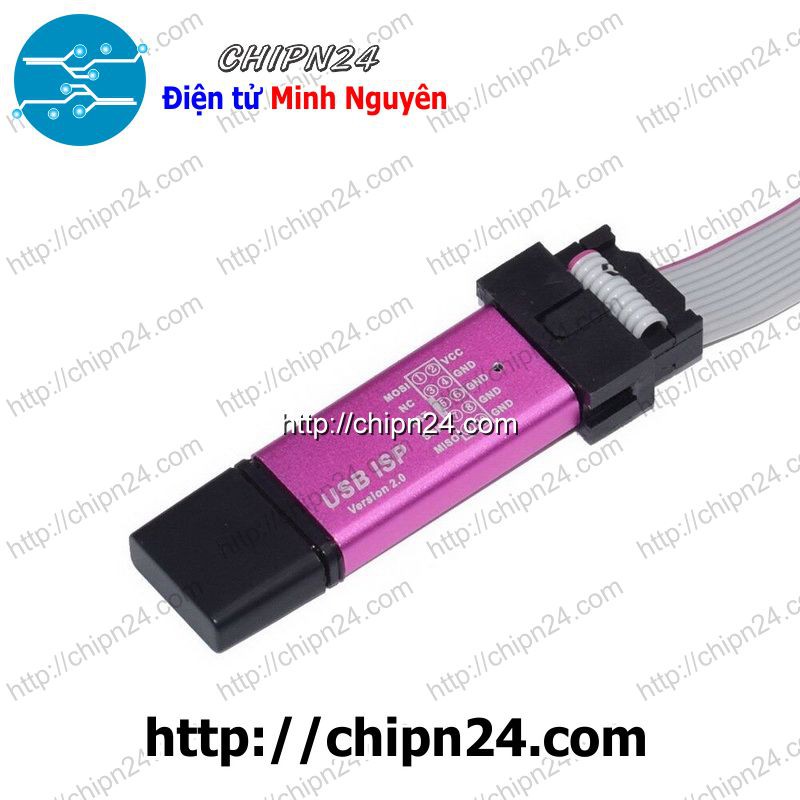 Mạch nạp AVR USB asp vỏ nhôm