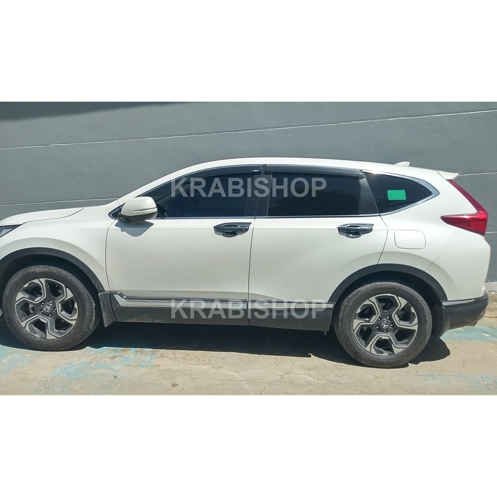 Tay cửa, hõm cửa, nẹp cốp sau CRV 2018-2023 Carbon Đen nhám mạ crom Artistar