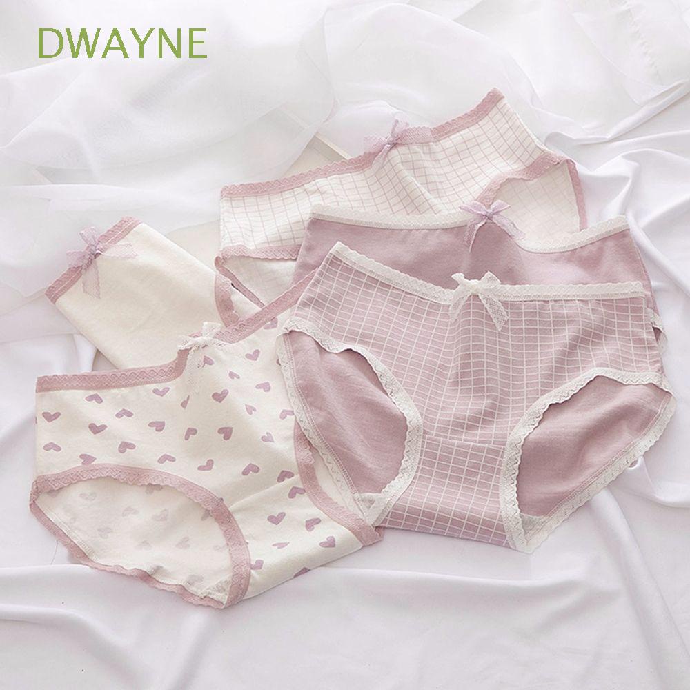 Quần Lót Cotton Viền Ren In Họa Tiết Trái Tim Phong Cách Hàn Quốc Quyến Rũ Cho Nữ