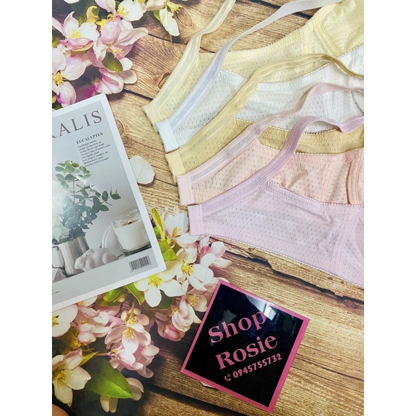 Áo ngực Thái không gọng thông hơi mè êm ái học sinh mẹ bầu bỉm sữa