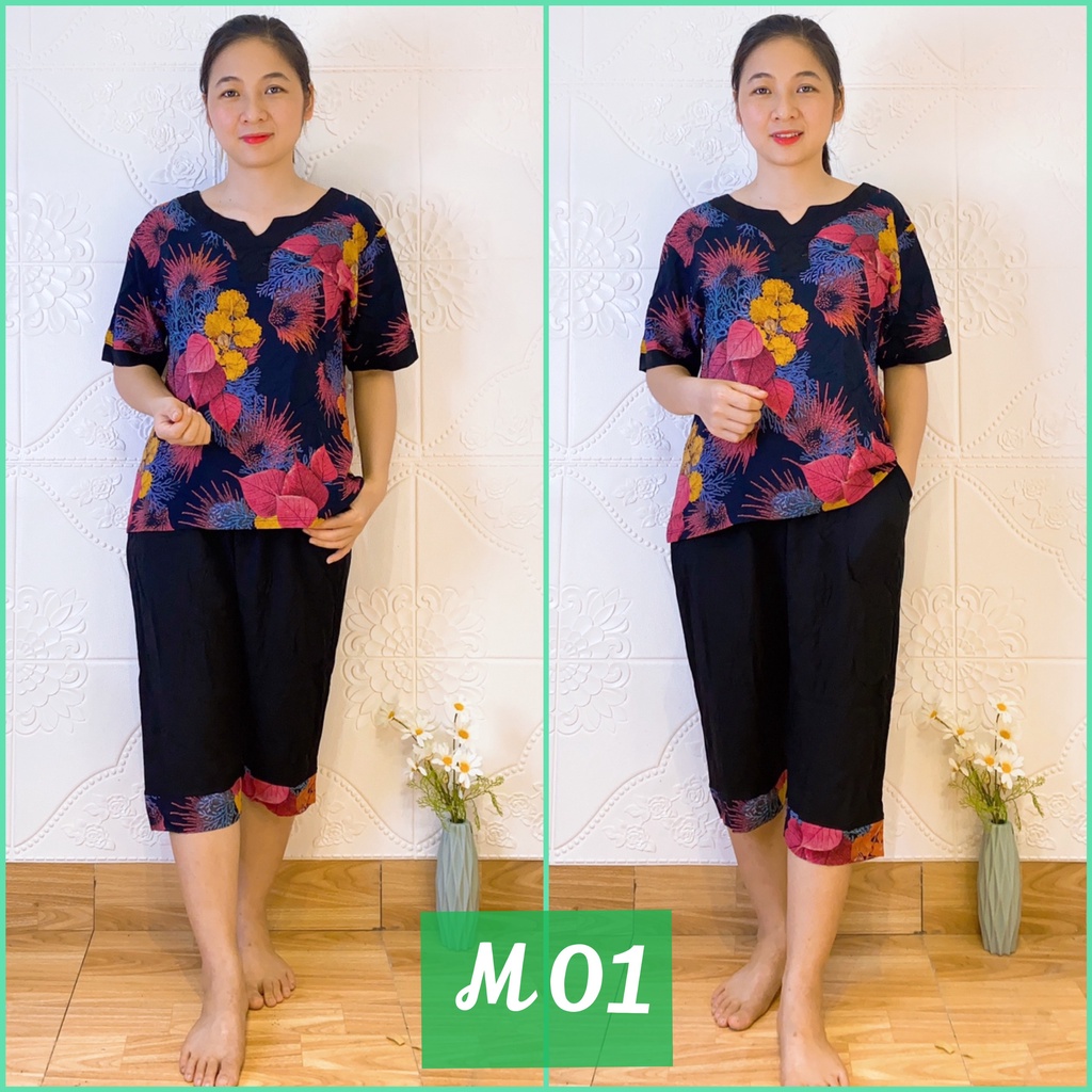Bộ Lanh Đại Trung Niên - Bộ lanh ống sớ, tay cộc Minh Lan