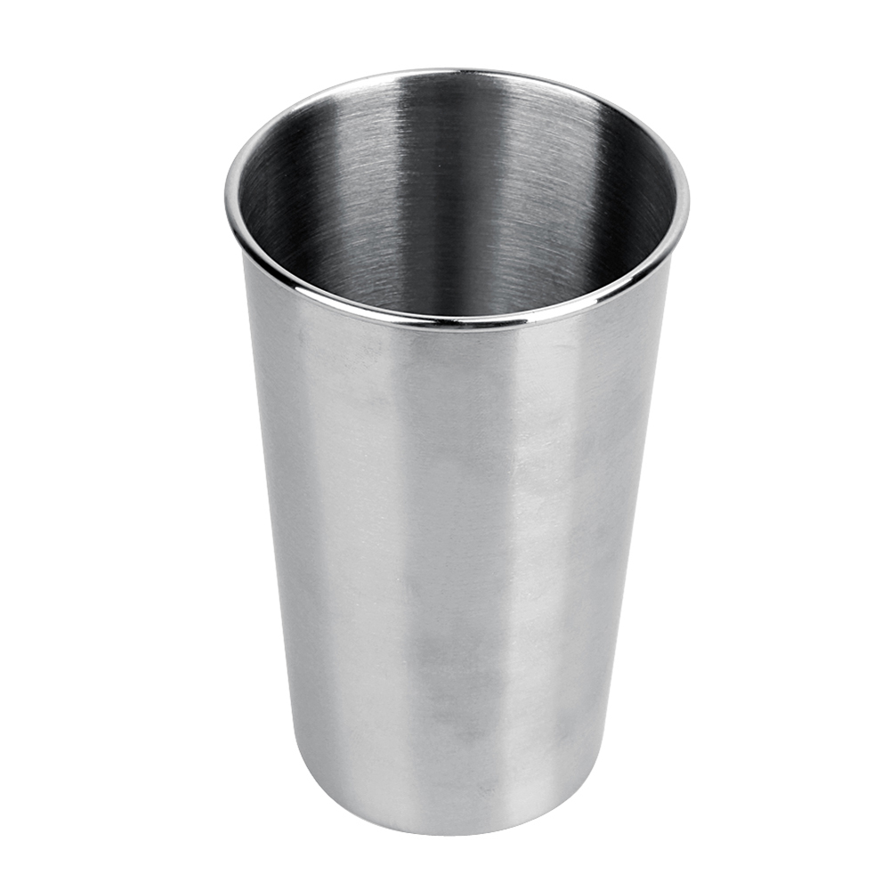 Ly Uống Bia Bằng Thép Không Gỉ Màu Bạc 500ml Chất Lượng Cao
