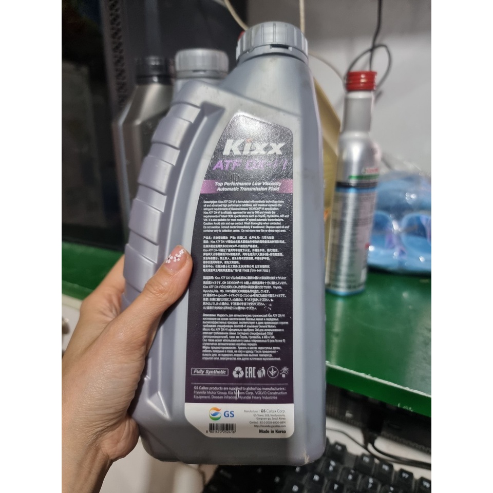 Combo 4 bình nhớt hộp số tự động Kixx ATF DX-VI