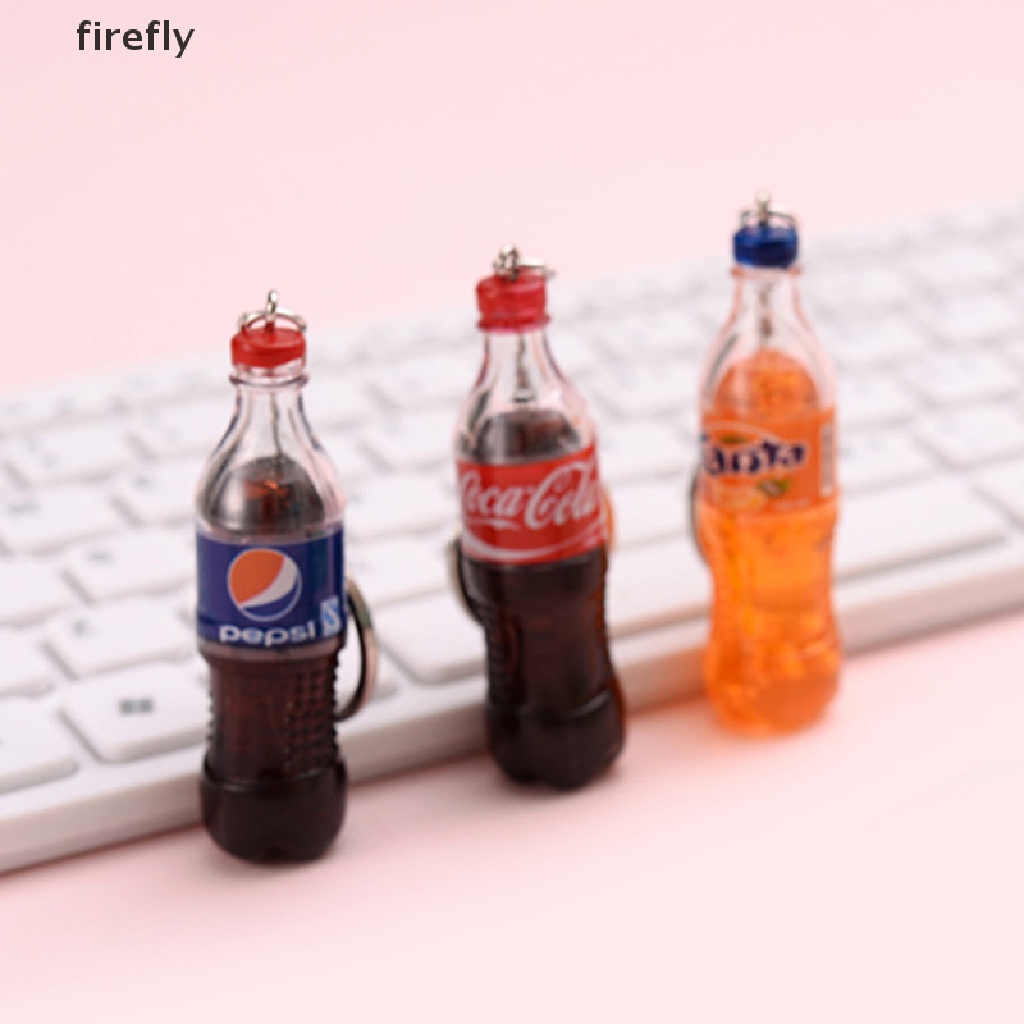 Móc Khóa Nhựa Hình Chai Nước Thời Trang