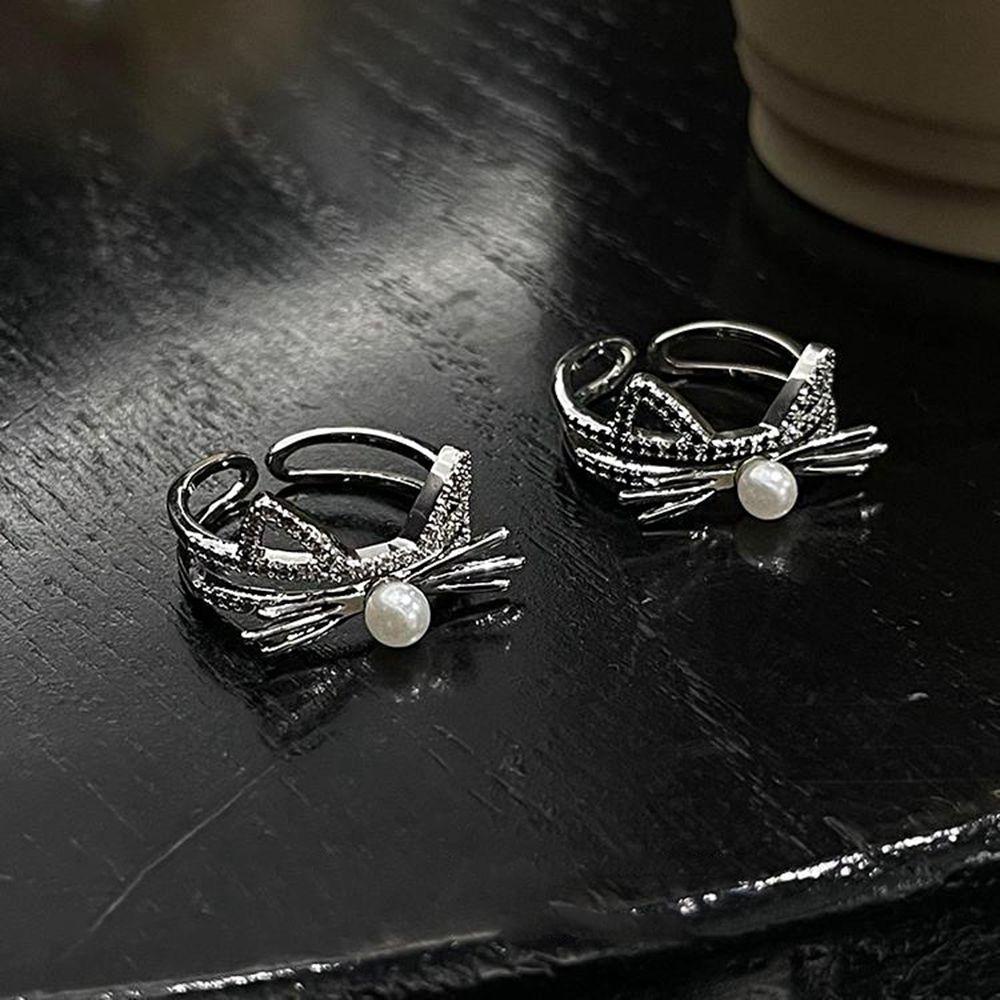 Nhẫn Hình Mèo VANES1 Thời Trang Cá Tính|Nhẫn Hở Thiết Kế Độc Đáo Thời Trang Sang Trọng Cho Nữ