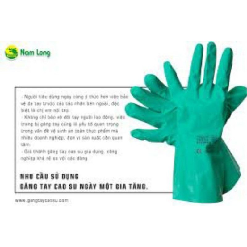 GĂNG TAY CAO SU GIA DỤNG NAM LONG - Hướng Dương