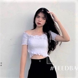 ÁO NỮ CROPTOP LỤA NHÚN ĐẮP CHÉO TAY NGẮN