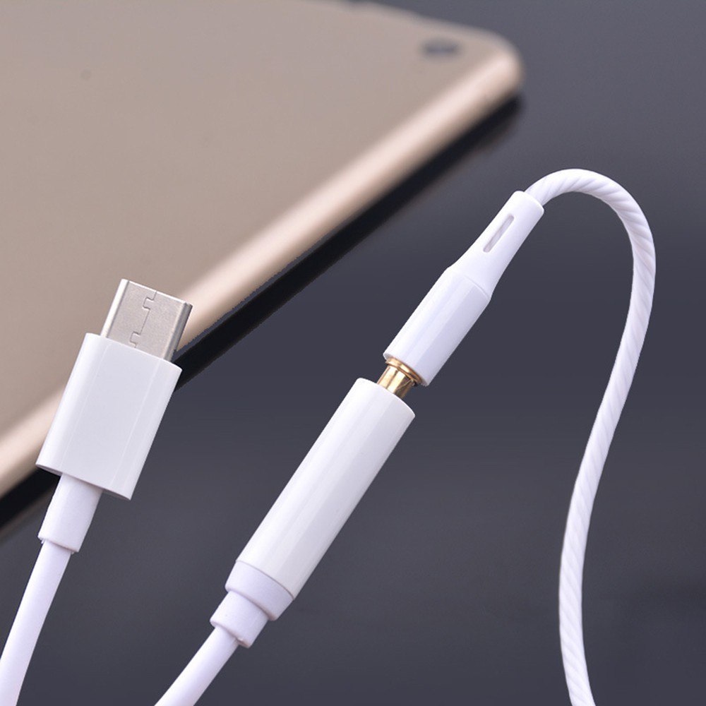 Cáp chuyển đổi âm thanh đầu USB 3.1 Type C USB-C sang cổng AUX 3.5 cho Xiaomi 6 Mi 6 Letv 2 Pro 2 Max 2