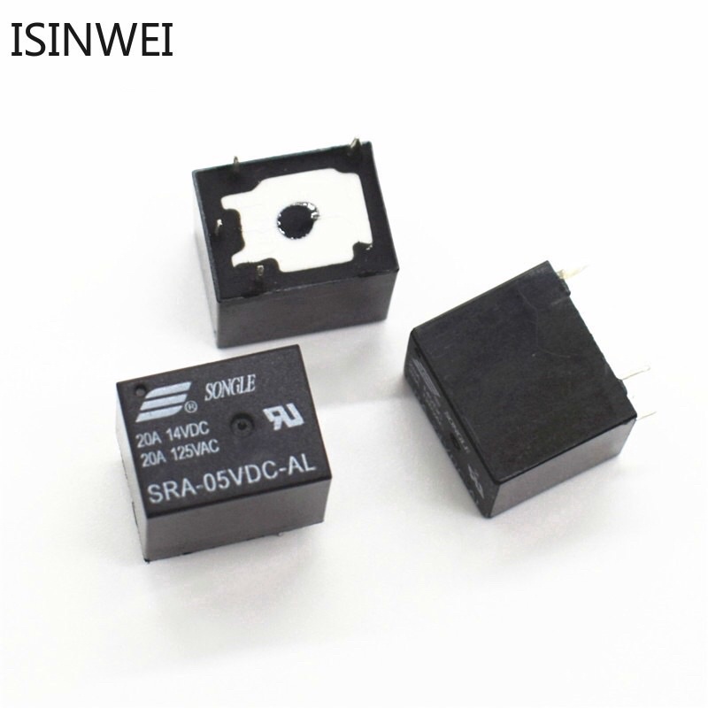 Rơ le SONGLE12VDC 20a, 5 chân.