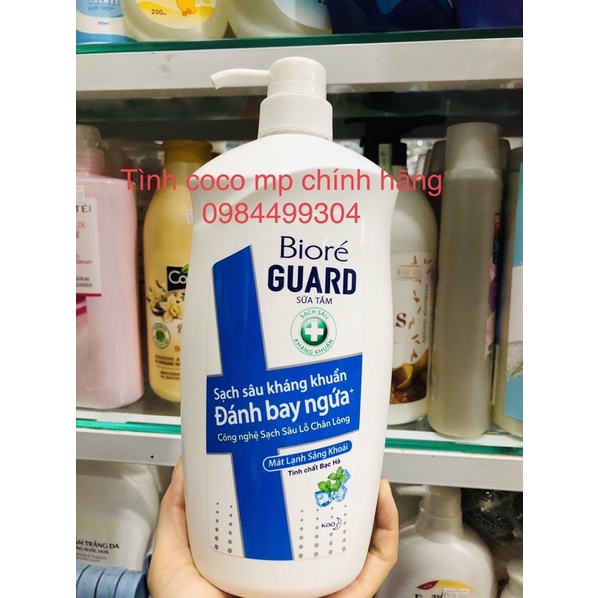 Sữa Tắm Sạch Sâu Kháng Khuẩn Mát Lạnh Sảng Khoái BiorE Guard 800g