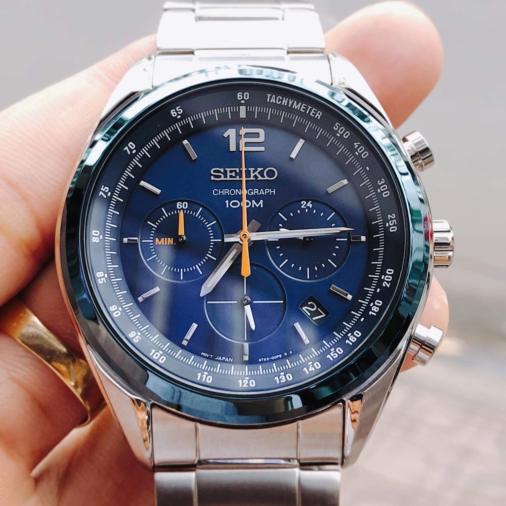 Đồng hồ nam Seiko  SSB091P1 - Máy Quartz Pin Chronograph - Kính khoáng cứng