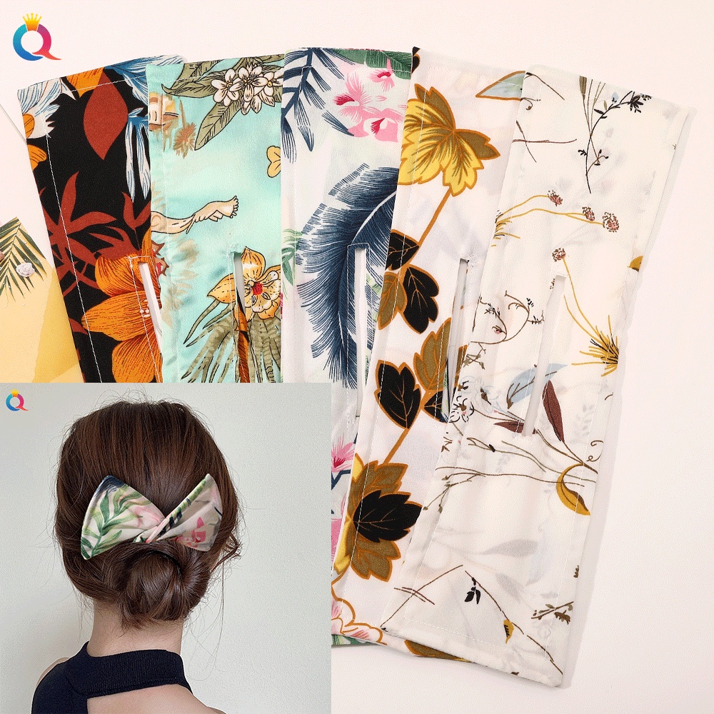 Mới Dụng Cụ Búi Tóc Đính Nơ Xinh Xắn Cho Nữ