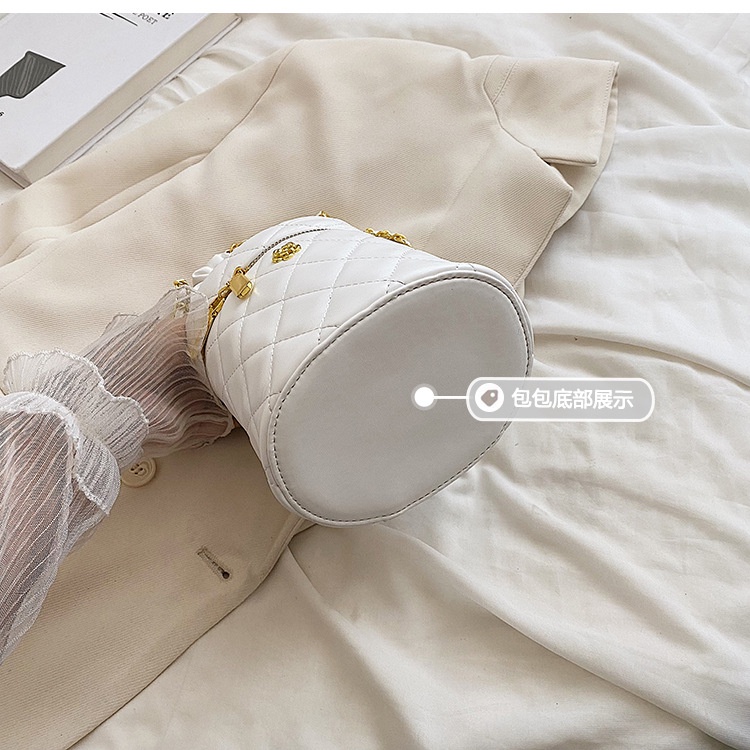 Túi Đeo Chéo Thêu Họa Tiết Kẻ Ô Phối Dây Xích Thời Trang Mùa Hè Mới 2022 Cho Nữ